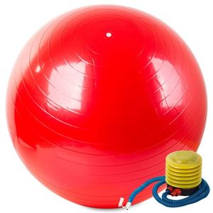 Gymnastická lopta 65 cm s pumpičkou, červená vyobraziť