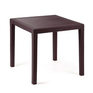 Záhradný stôl Ratan Lux, 73 x 75, 5 x 75, 5 cm, wenge vyobraziť