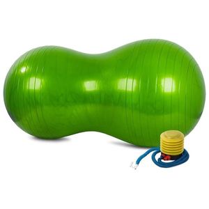 Gymnastická lopta Peanut s pumpičkou, zelená vyobraziť
