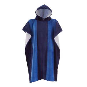 Modré bavlnené pončo Stripe – Catherine Lansfield vyobraziť