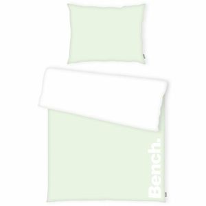 Bench Bavlnené obliečky bielo-zelená, 140 x 200 cm, 70 x 90 cm vyobraziť