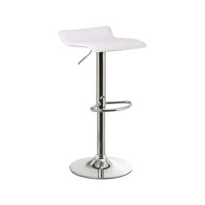 Biele barové stoličky v súprave s nastaviteľnou výškou 2 ks z imitácie kože (výška sedadla 63 cm) – Casa Selección vyobraziť