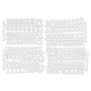 Biele písmená na organizéry 11.5x20x3 cm – Homéa vyobraziť