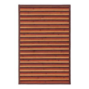 Bambusový koberec v hnedo-horčicovej farbe 60x90 cm – Casa Selección vyobraziť