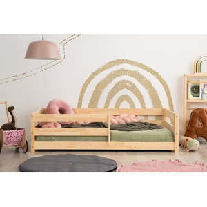 Detská posteľ z borovicového dreva 140x200 cm v prírodnej farbe Mila CPD – Adeko vyobraziť