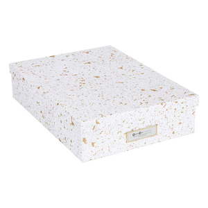 Úložná škatuľa v zlato-bielej farbe Bigso Box of Sweden Oskar vyobraziť