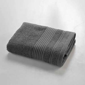 Tmavosivý froté bavlnený uterák 50x90 cm Tendresse – douceur d'intérieur vyobraziť