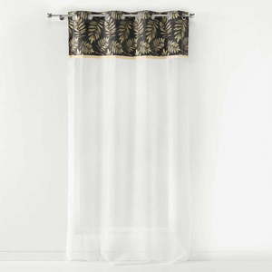 Bielo-antracitová voálová záclona 140x280 cm Adelor – douceur d'intérieur vyobraziť