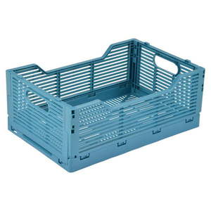 Modrý plastový úložný box 40x30x17 cm – Homéa vyobraziť