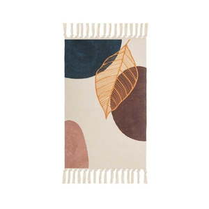Krémový prateľný koberec s prímesou bavlny 50x80 cm – Casa Selección vyobraziť