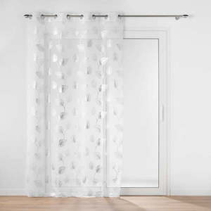 Záclona v bielej a striebornej farbe 140x280 cm Edelia – douceur d'intérieur vyobraziť