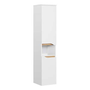 Biela vysoká závesná kúpeľňová skrinka 30x141 cm Set 857 – Pelipal vyobraziť