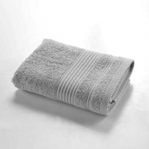 Svetlosivý froté bavlnený uterák 50x90 cm Tendresse – douceur d'intérieur vyobraziť
