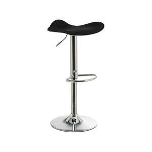 Čierne barové stoličky v súprave s nastaviteľnou výškou 2 ks z imitácie kože (výška sedadla 73 cm) – Casa Selección vyobraziť