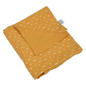 Žltá mušelínová detská deka 75x75 cm – Bébé Douceur vyobraziť