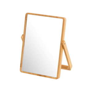 Kozmetické zrkadlo s bambusovým rámom 20x27 cm – Casa Selección vyobraziť