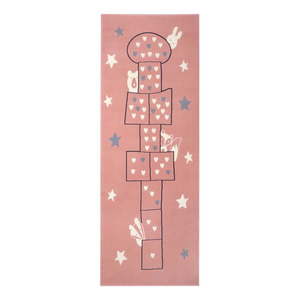 Detský ružový koberec Hanse Home Adventures Jump, 100 x 250 cm vyobraziť