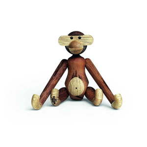 Soška z masívneho dreva Kay Bojesen Denmark Monkey Teak vyobraziť
