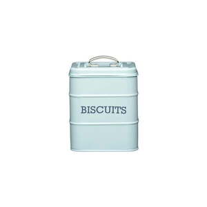 Modrá plechová dóza na sušienky Kitchen Craft Biscuits vyobraziť
