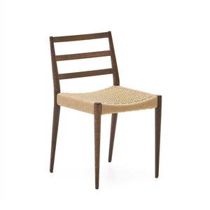 Jedálenská stolička z dubového dreva v hnedo-prírodnej farbe v súprave 2 ks Analy – Kave Home vyobraziť