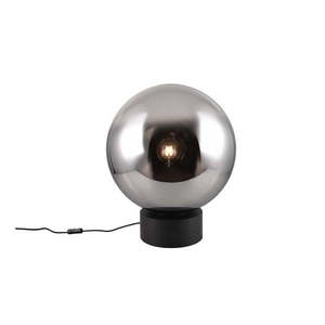 Čierna LED stolová lampa so skleneným tienidlom (výška 60 cm) Cipallone – CINQUE vyobraziť