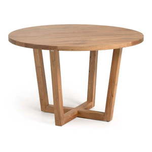 Okrúhly jedálenský stôl z masívu akácie v prírodnej farbe ø 120 cm Nahla – Kave Home vyobraziť