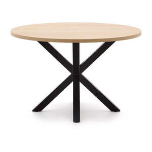 Čierny/v prírodnej farbe okrúhly jedálenský stôl ø 120 cm Argo – Kave Home vyobraziť