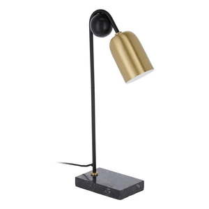 Stolová lampa v čierno-zlatej farbe (výška 60 cm) Natsumi – Kave Home vyobraziť