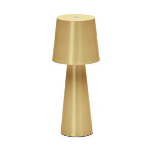 LED stmievateľná stolová lampa v zlatej farbe s kovovým tienidlom (výška 25 cm) Arenys – Kave Home vyobraziť