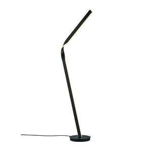 Čierna LED stojacia lampa s kovovým tienidlom (výška 181 cm) Cicenza – CINQUE vyobraziť