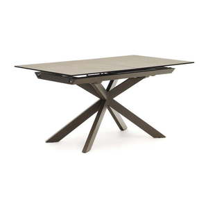 Hnedý rozkladací jedálenský stôl s keramickou doskou 90x160 cm Atminda – Kave Home vyobraziť