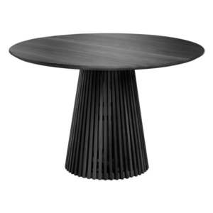 Čierny okrúhly jedálenský stôl z masívu mindi ø 120 cm Jeanette – Kave Home vyobraziť