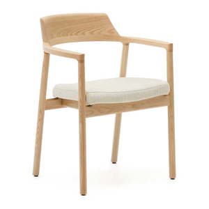 Jedálenská stolička z dubového dreva v béžovo-prírodnej farbe Alocs – Kave Home vyobraziť