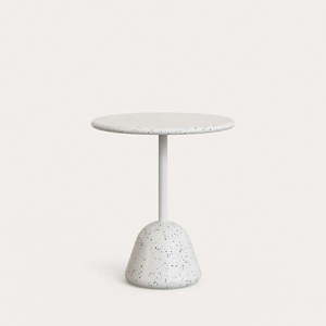 Biely terrazzo okrúhly jedálenský stôl ø 70 cm Saura – Kave Home vyobraziť
