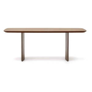 Hnedý jedálenský stôl v dekore orecha 100x200 cm Litto – Kave Home vyobraziť