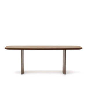 Hnedý jedálenský stôl v dekore orecha 100x240 cm Litto – Kave Home vyobraziť