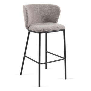 Sivé barové stoličky v súprave 2 ks (výška sedadla 75 cm) Ciselia – Kave Home vyobraziť