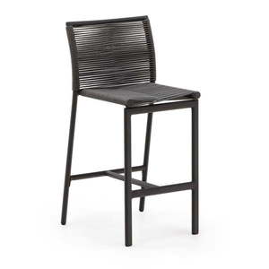 Čierna kovová záhradná barová stolička Culip – Kave Home vyobraziť