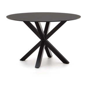 Čierny okrúhly jedálenský stôl so sklenenou doskou ø 120 cm Argo – Kave Home vyobraziť