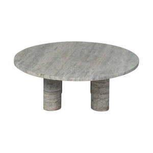 Sivý kamenný okrúhly konferenčný stolík ø 75 cm Volos – Blomus vyobraziť