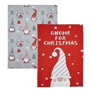 Bavlnené utierky v súprave 2 ks s vianočným motívom 50x70 cm Gnomes - Catherine Lansfield vyobraziť