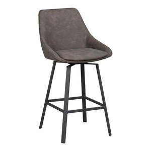 Sivé barové stoličky v súprave 2 ks (výška sedadla 65 cm) Alison – Rowico vyobraziť