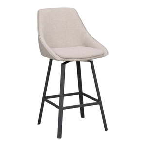 Béžové barové stoličky v súprave 2 ks (výška sedadla 65 cm) Alison – Rowico vyobraziť