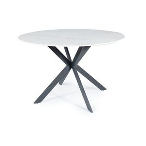 Sconto Jedálenský stôl TOLAO biely mramor/čierna vyobraziť