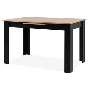 Sconto Jedálenský stôl BAUCIS 90A dub artisan/čierna, šírka 125 cm vyobraziť