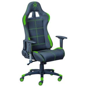 Otočná stolička, zelená/čierna, MESH vyobraziť