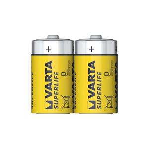 VARTA Varta 2020 - 2 ks Zinkouhlíková batéria SUPERLIFE D 1, 5V vyobraziť