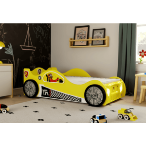 Artplast Detská posteľ formulka MONZA | žltá vyobraziť