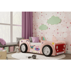 Artplast Detská posteľ JEEP | ružová vyobraziť