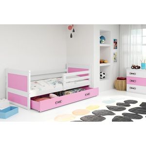 BMS Detská posteľ RICO 1 | biela 80 x 190 cm Farba: Ružová vyobraziť